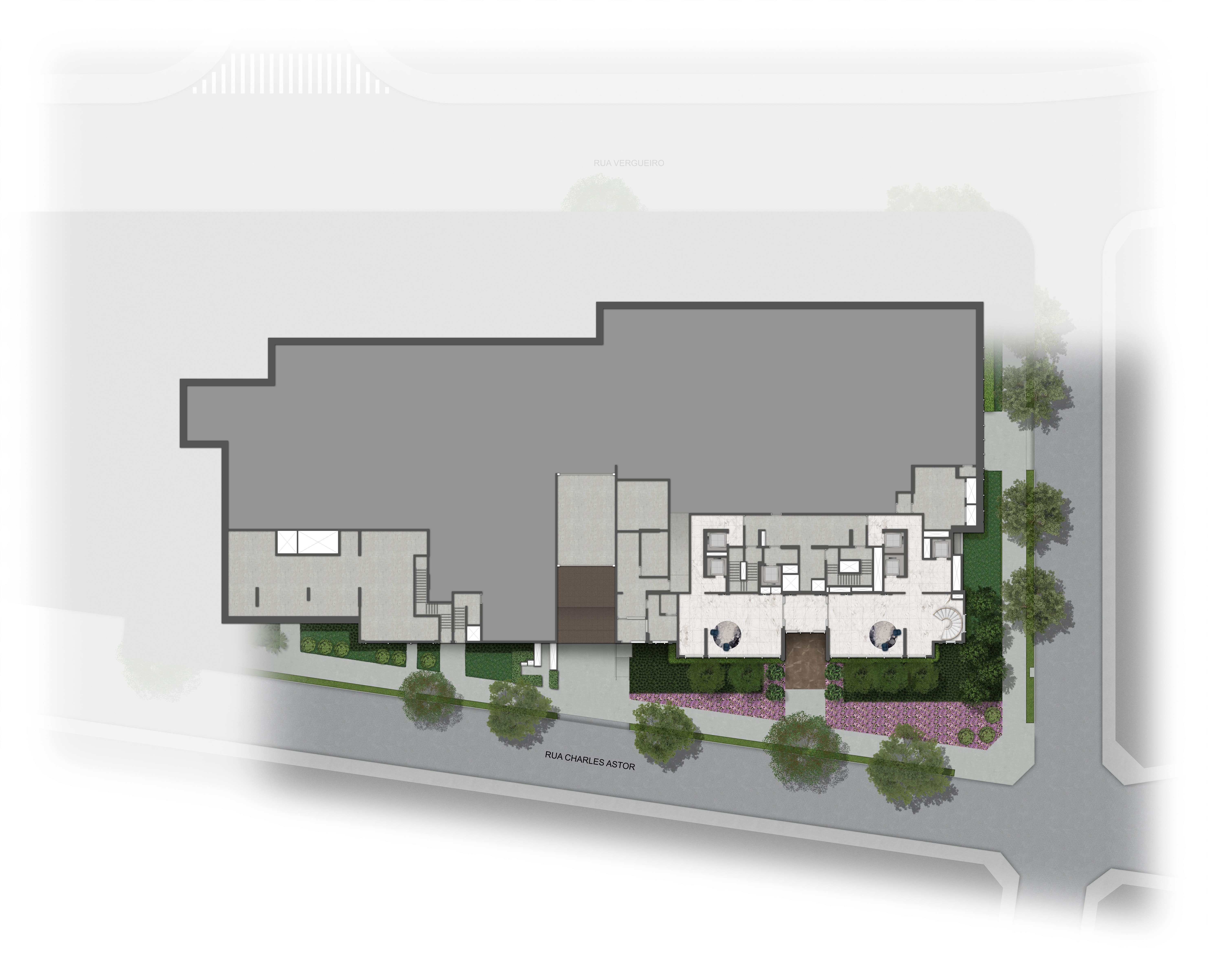 Implantação térreo residencial