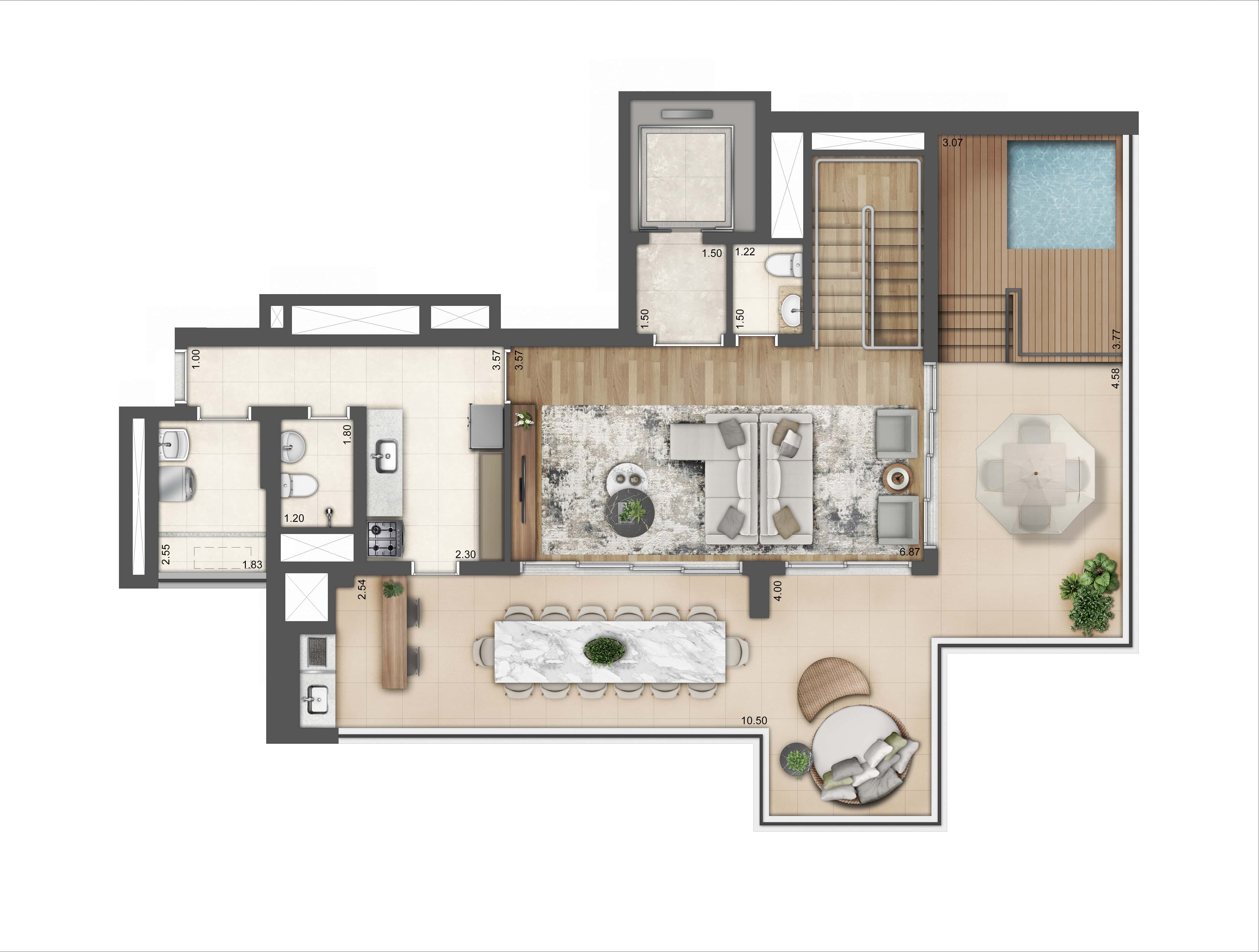 Planta duplex sup.