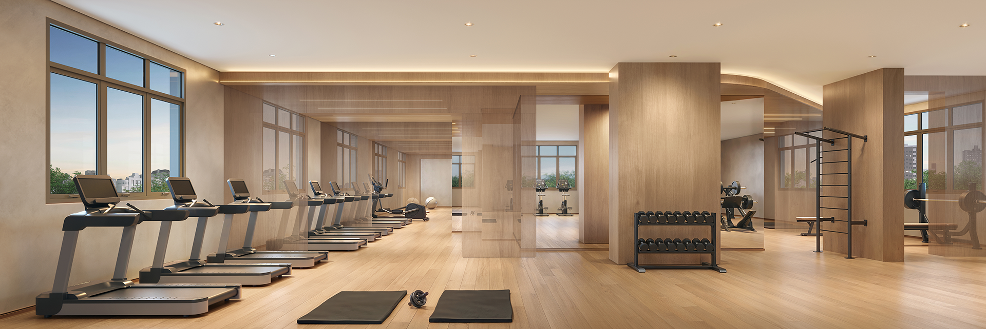 Perspectiva ilustrada do Fitness
