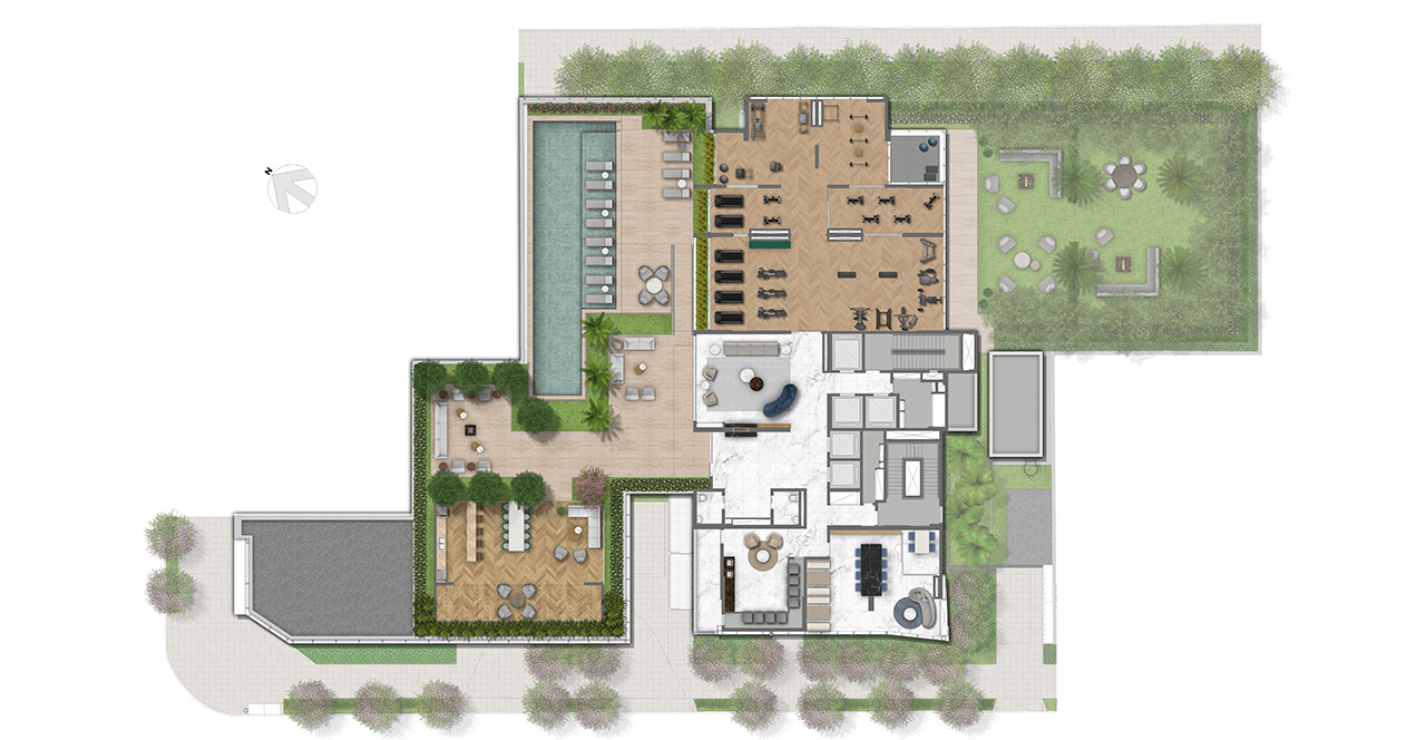 Implantação lazer