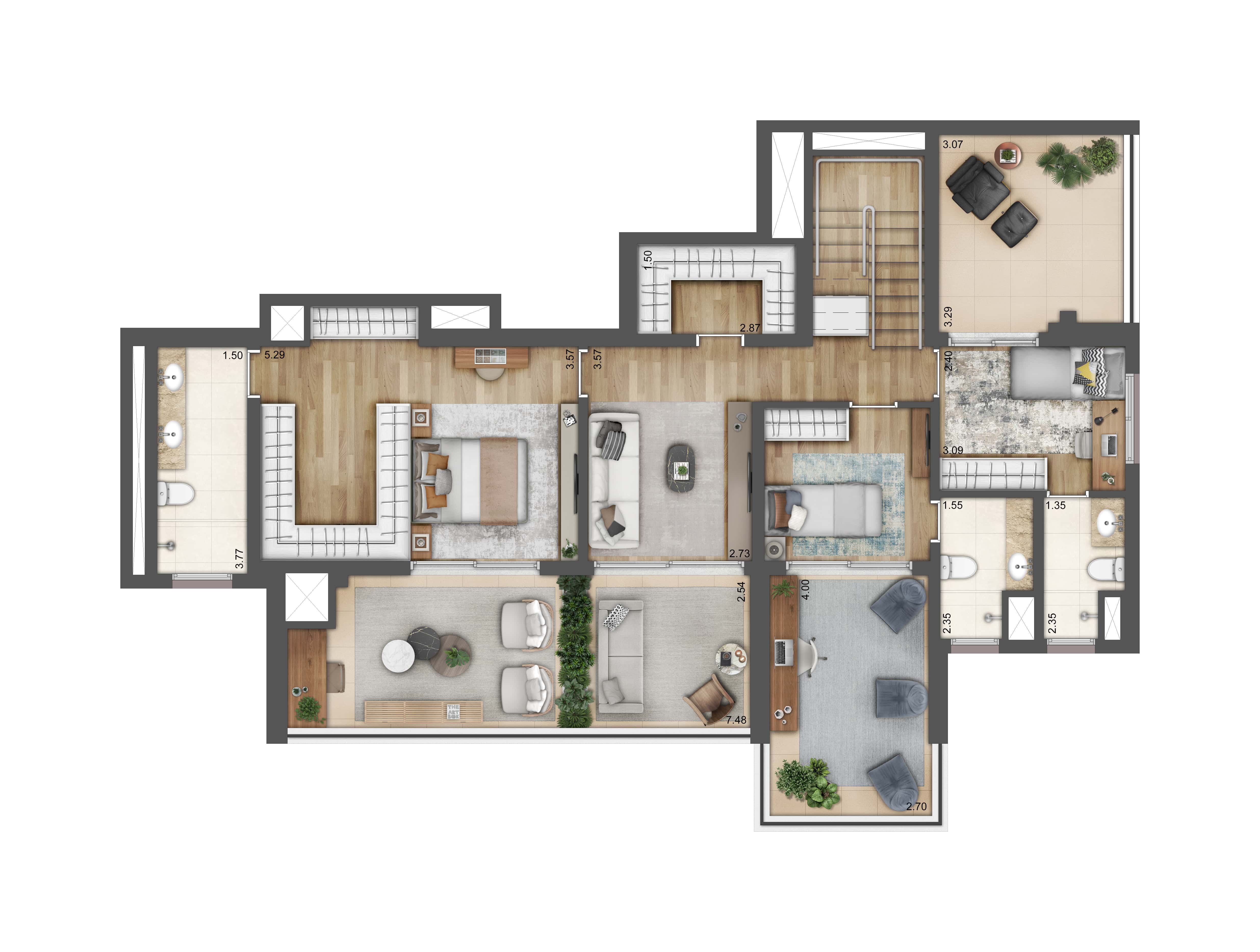 Planta duplex inf.