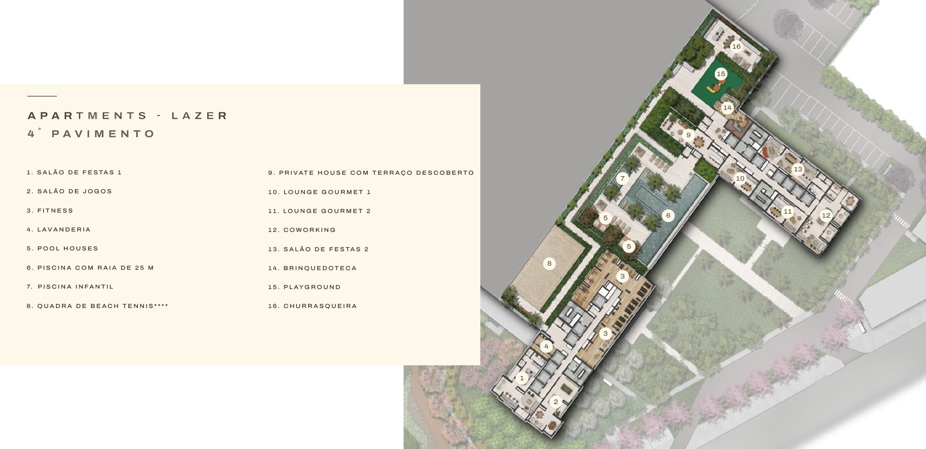 Planta Implantação — Jardim da Hípica Apartments
