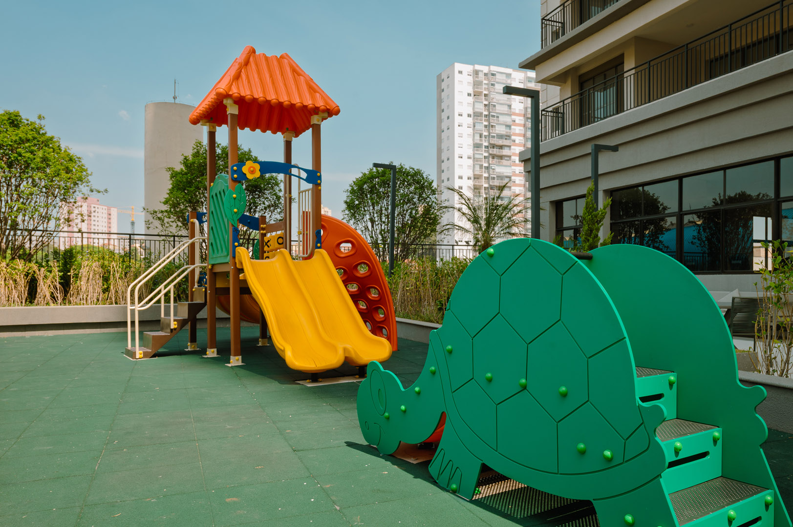 Perspectiva ilustrada do playground